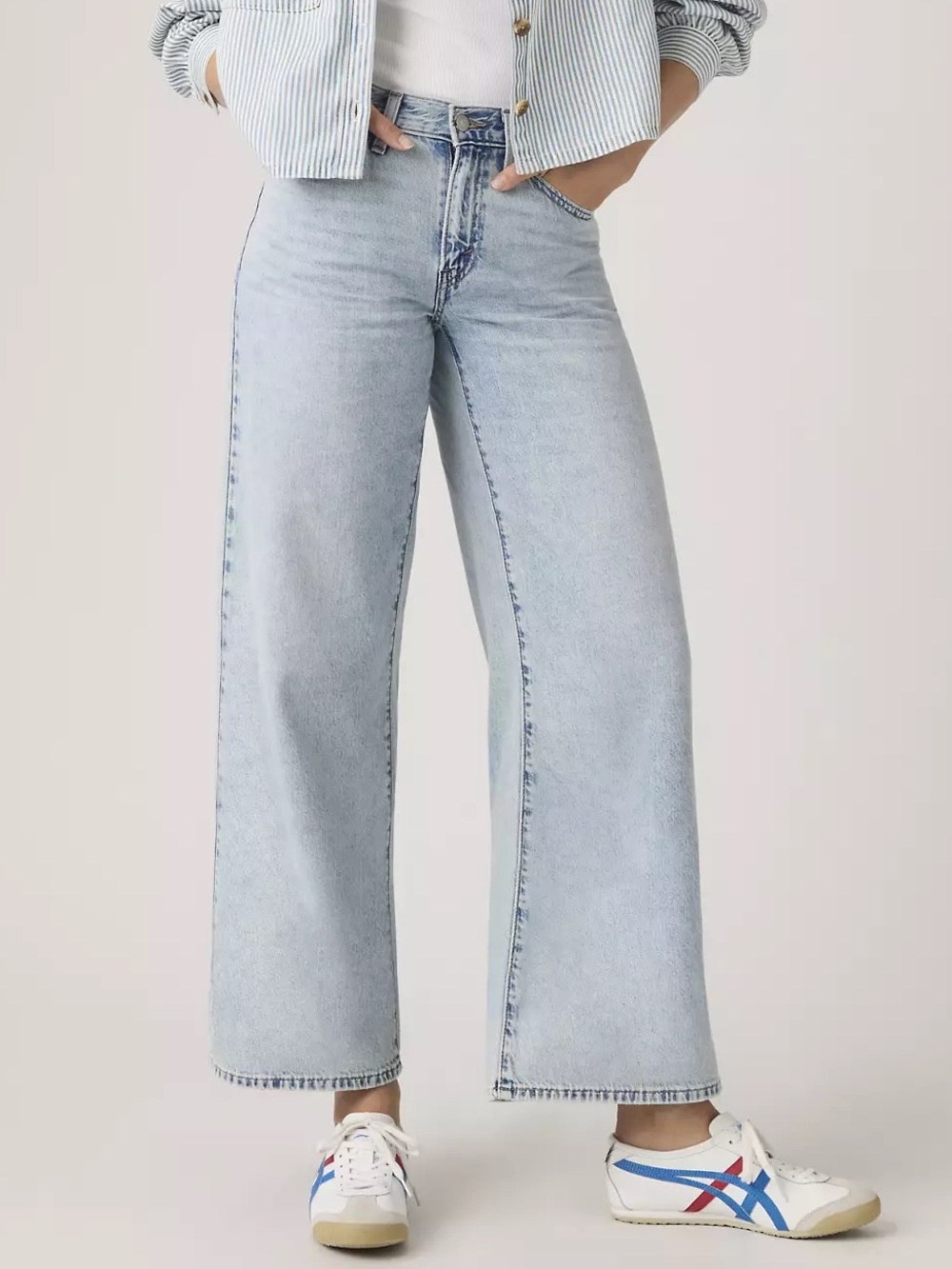 Levi's Women's Middy Wide Leg Ankle Jeans - Main Character 28